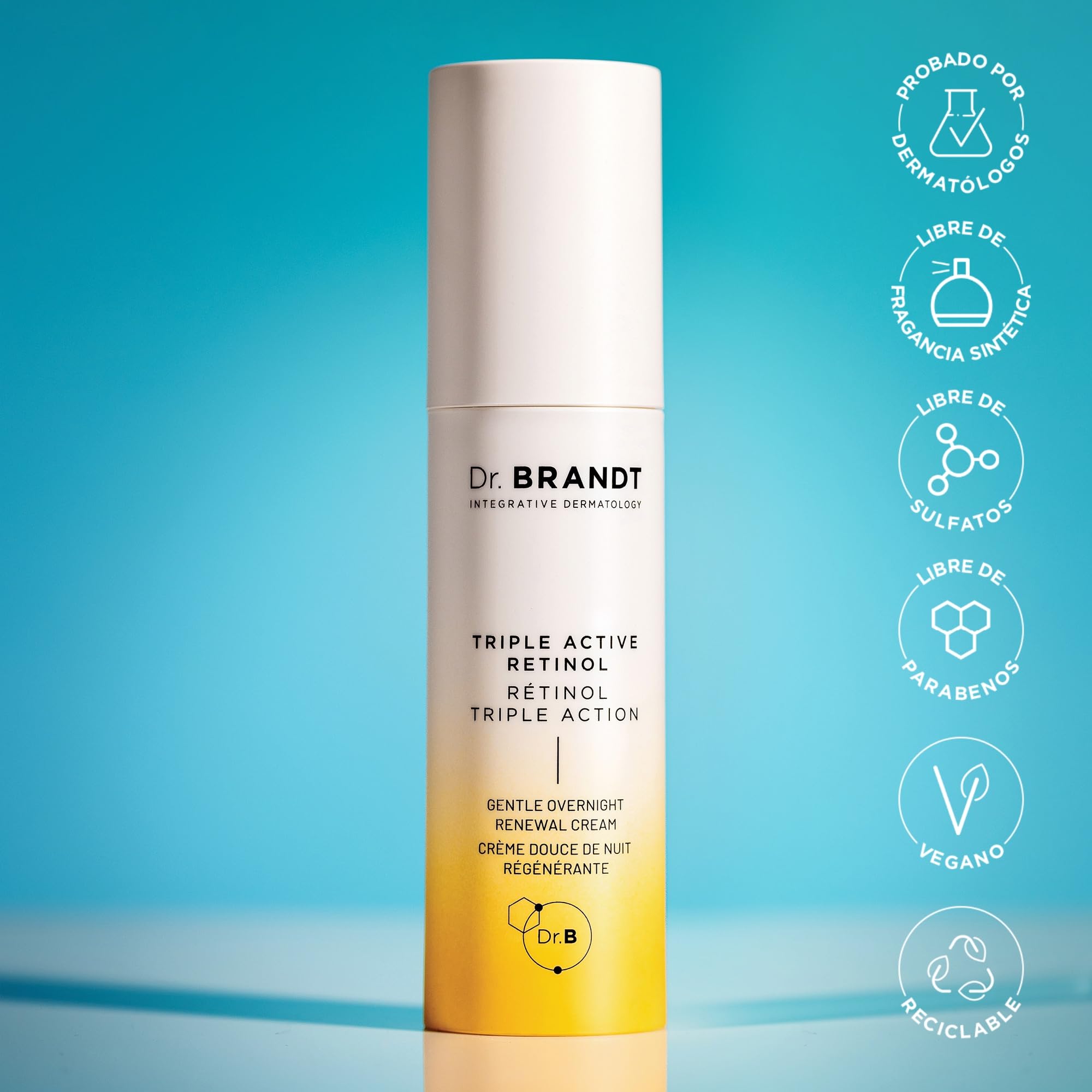 Bright This Way Triple Active Retinol del Dr. Brandt - Crema Renovadora Suave Para la Noche - Reduce Las Arrugas y La Decoloración, Ilumina e Hidrata - 30 ml