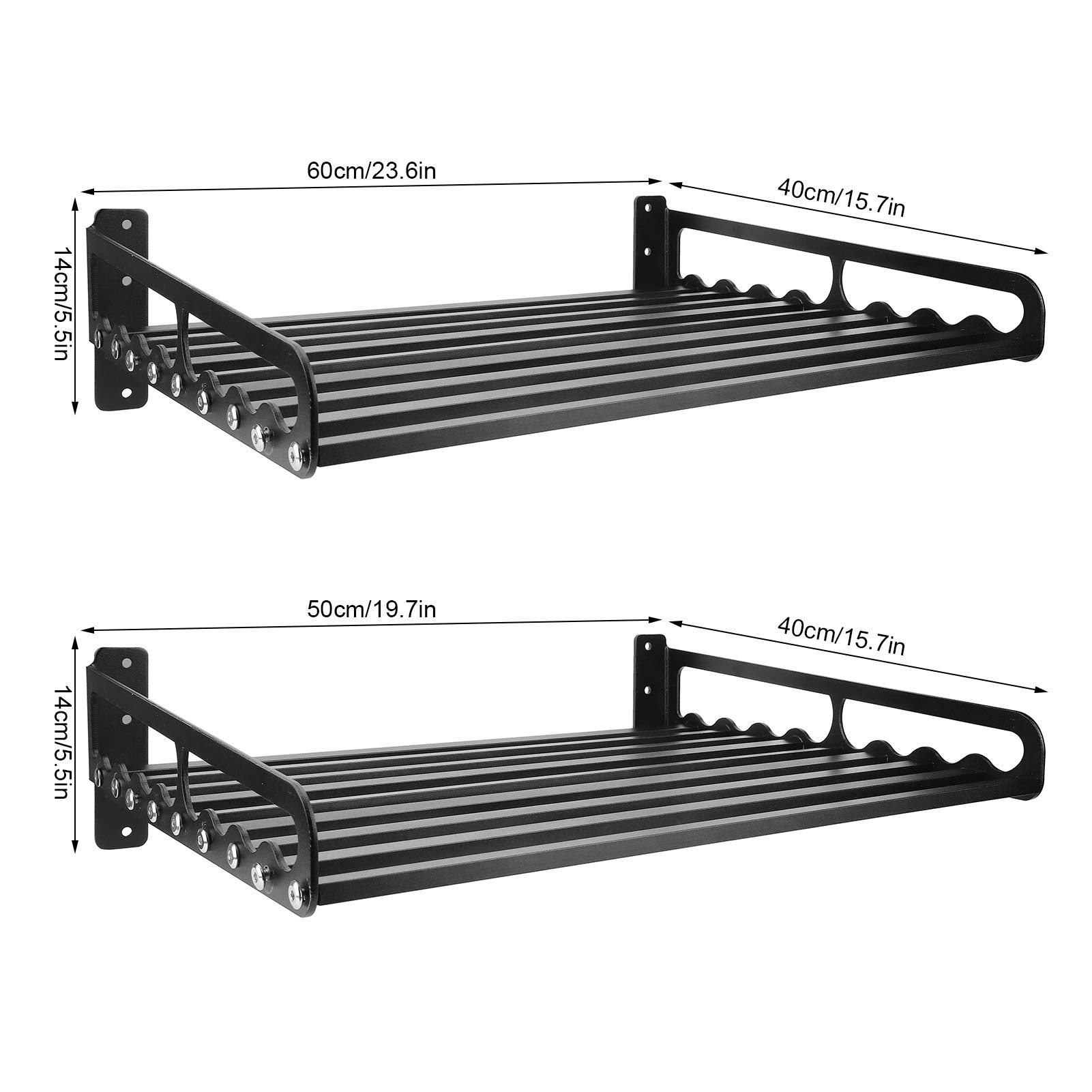 OKJHFD Ripiano per Microonde, Ripiani Sospesi, Staffa per Mensola per Forno a Microonde Montata a Parete, Supporto per Rack, Organizer da Cucina per La Casa(50 * 40)