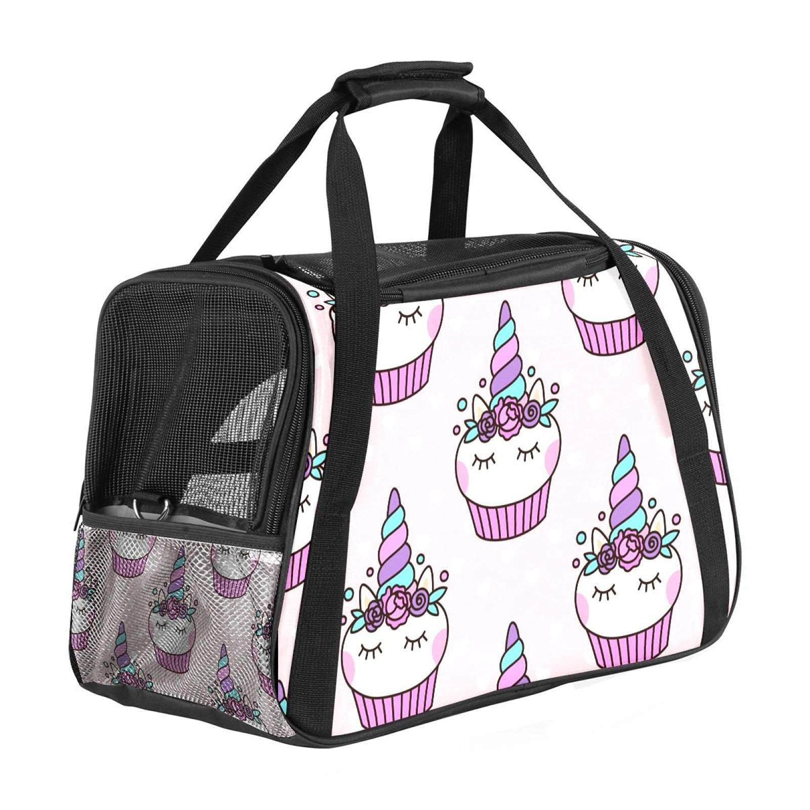 Sac de transport animal domestique lapin chat chien cabine avion rose