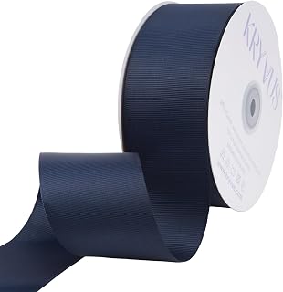 Navy Blue Ribbon, Grosgrain Ribbon 2 Inch x Continuous 50 Yards