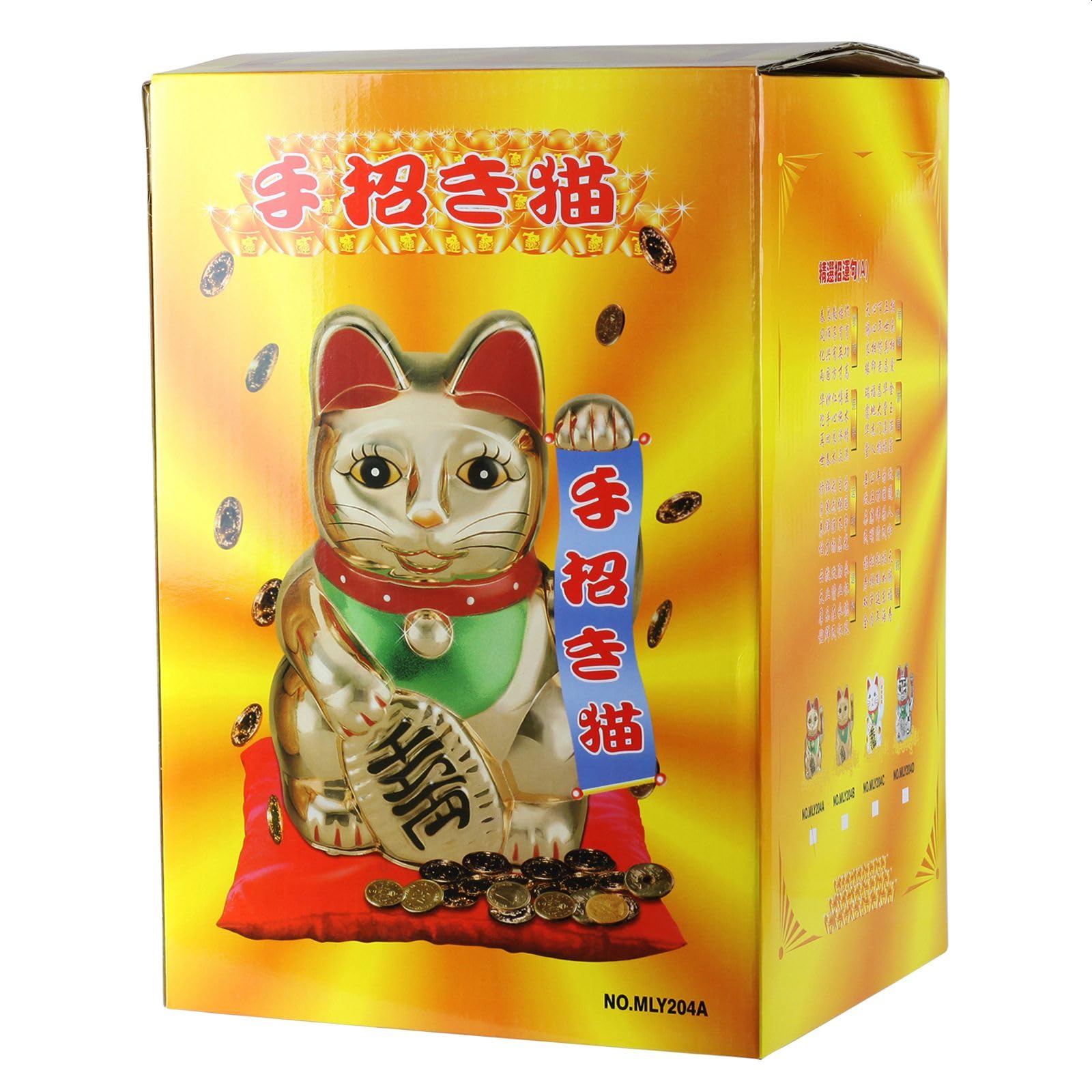 Freak Scene Agitando Gato Chino - Maneki Neko - 40 cm - Oro