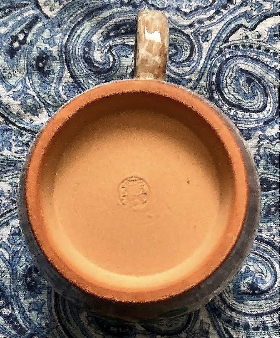 金運爆上げ　京焼き　萩柄　内側萩柄あり　落款あり　特殊焼き 金運爆上げ京焼き萩柄内側萩柄あり落款あり特殊焼き