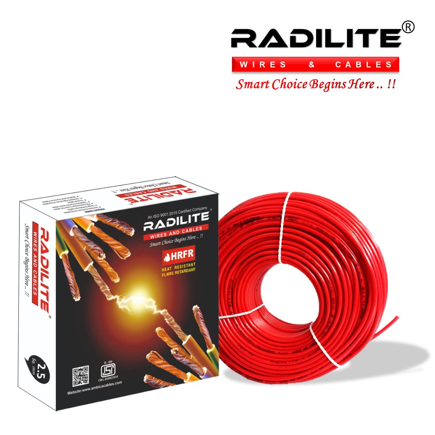 Copper Wire with Triple Layer PVC Coating, Single Core Flexible Electric Cable for Domestic & Industrial Connections (2.5 mm, 90m Long, Red),RLWC14 — Amazon image 7