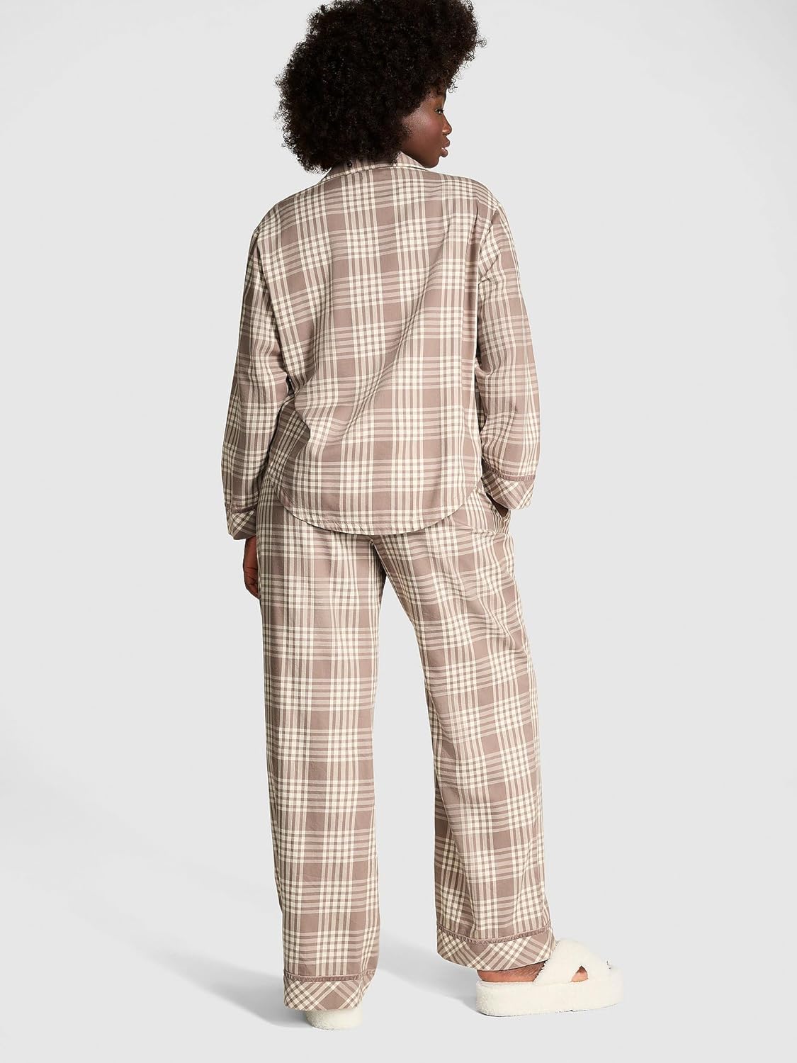Victoria's Secret PINK Flannel Pajama Set, Long Sleeve Button Down Shirt & Pants, Sleepwear for Women (XS-XXL) - Image 2