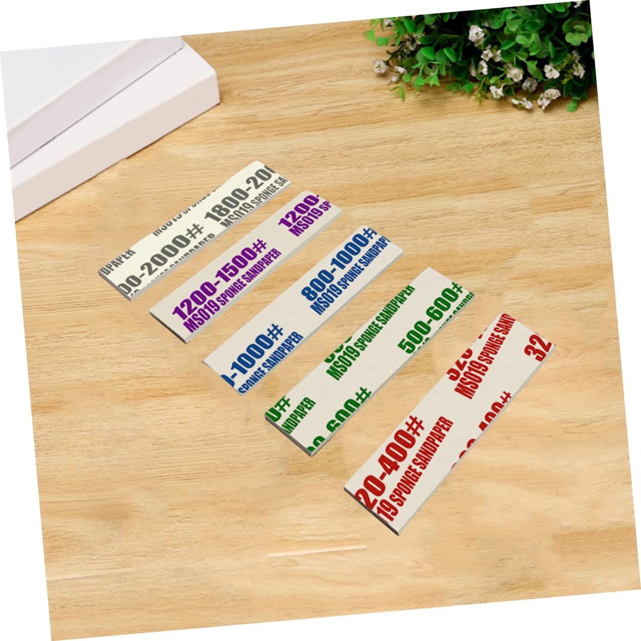 Esponja de Lijar para Modelismo 50 Piezas, Papel de Lija