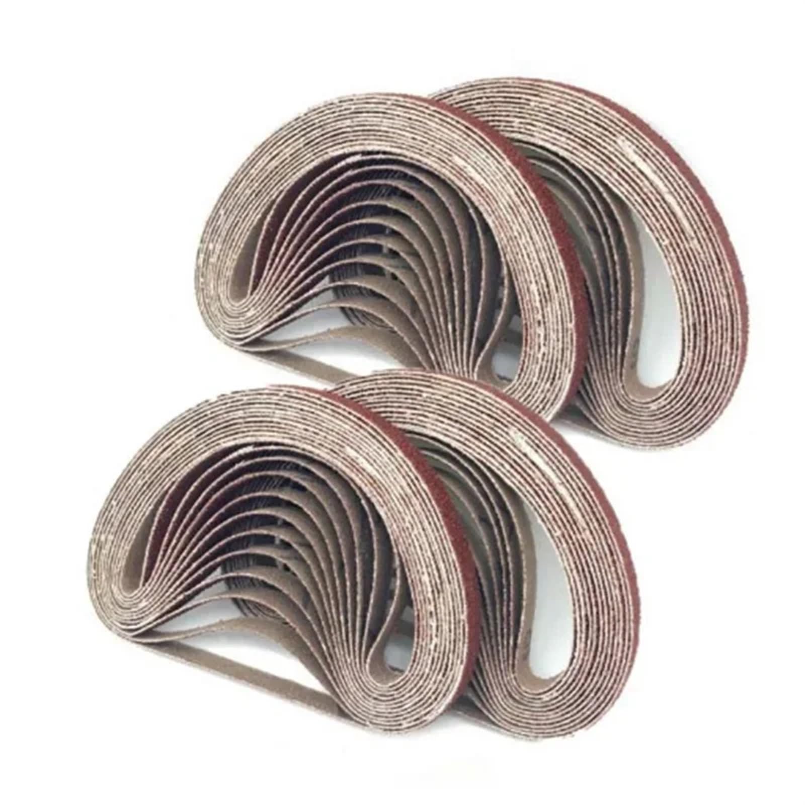 Taśmy szlifierskie do szlifierek taśmowych 10 szt. 9x533 mm Materiał ścierny obróbki drewna metalowego 80 ziaren | 60 Grits