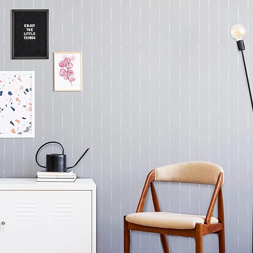 Miniatura 6 de Modernas plantillas para decoración de pared con diseños geométricos y de espiguilla, películas reutilizables decorativas para pintura, troqueles