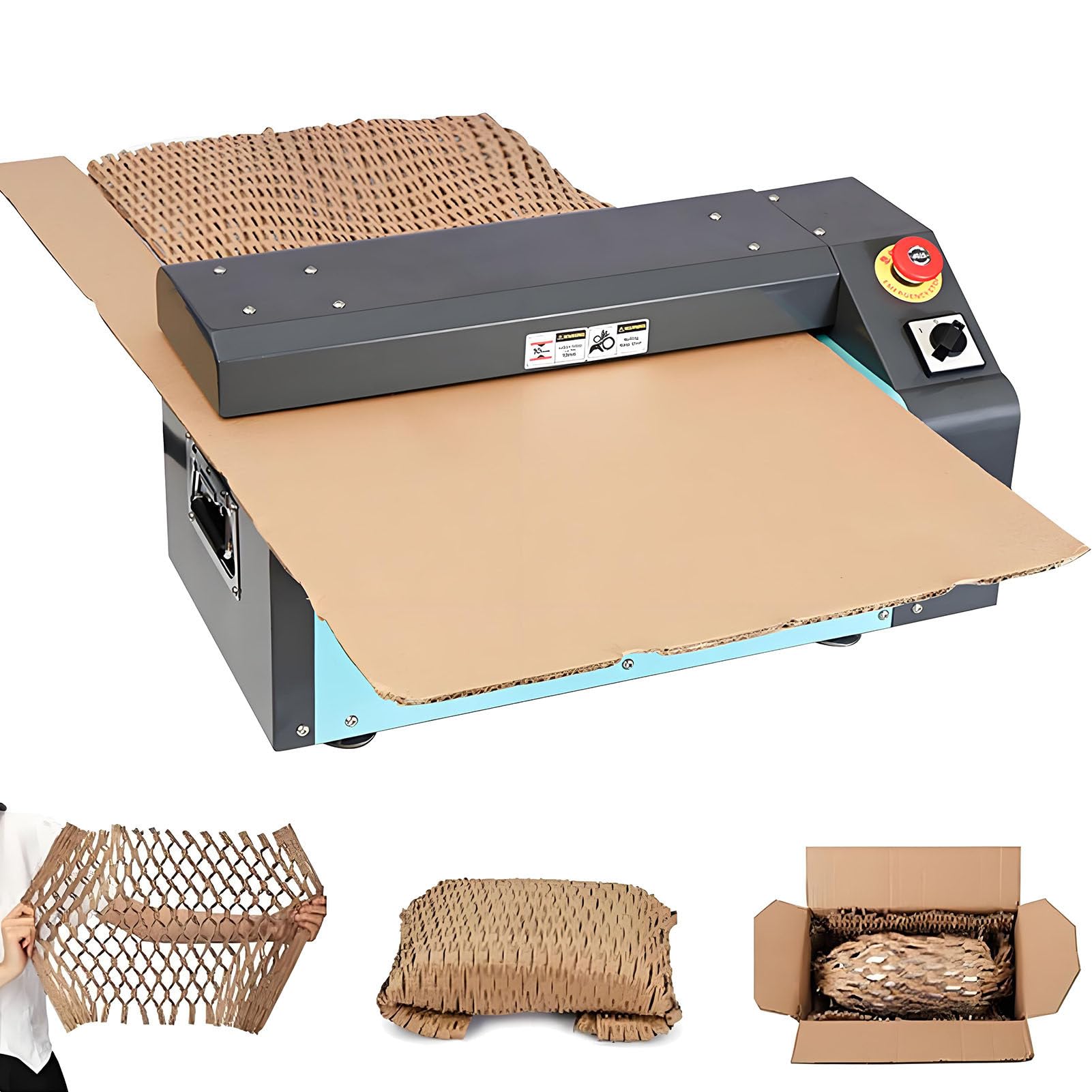 SHENGSHIYU Honeycomb Cardboard Cutting Machine,Corrugated Box Expansion Cutting Machine,Waste Cardboard Shredder-Transforms Cardboard into Packing Material,Shredding Speed 5m/min