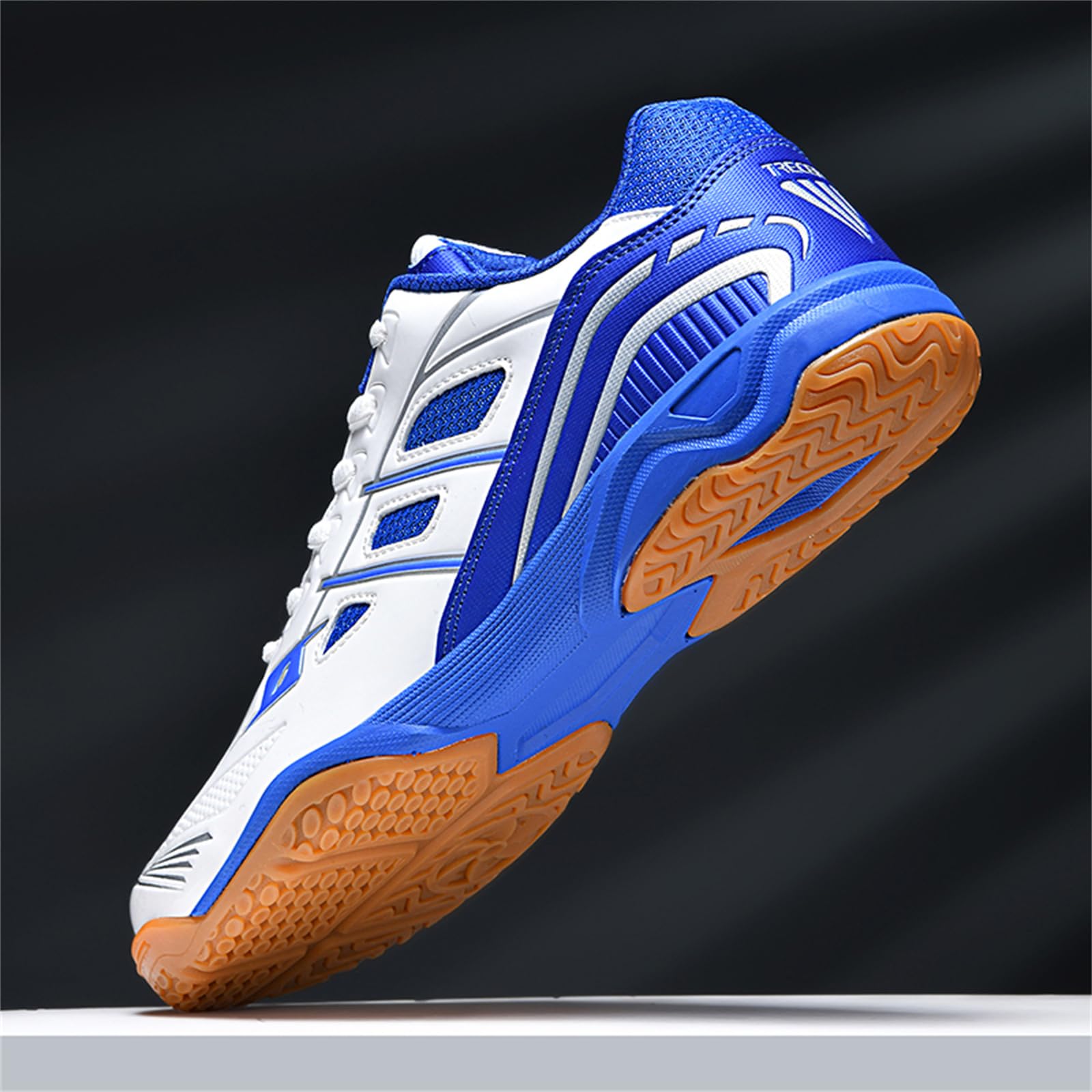 JiuQing Buty do badmintona Męskie Damskie Pickleball Tenisowe Squash Buty Antypoślizgowe Trampki do gry w pomieszczeniach i na zewnątrz Lekkie
