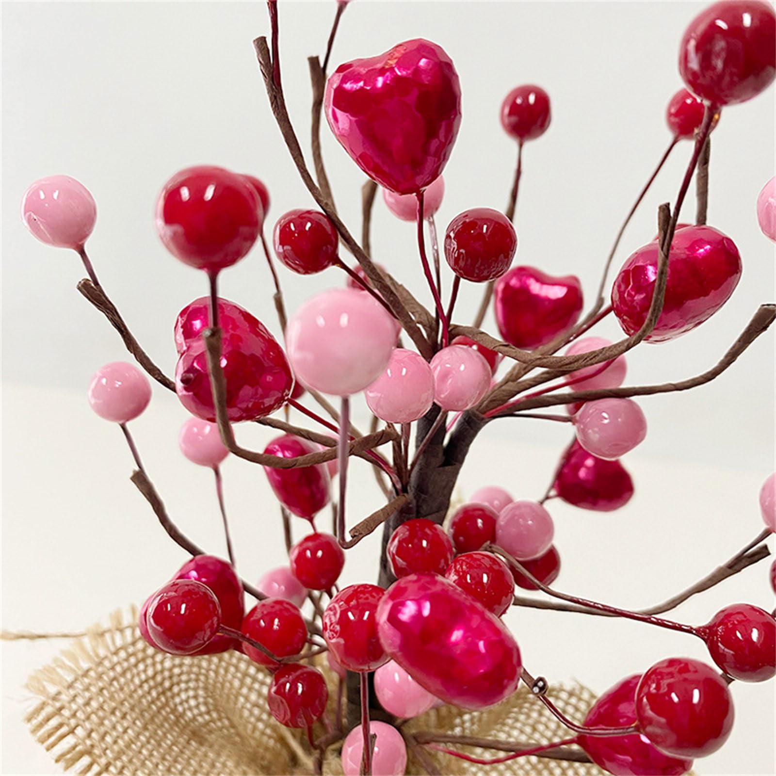 Árbol Artificial Decorativo con Forma de corazón, Ideal para Bodas y Fiestas de San Valentín (A09374)