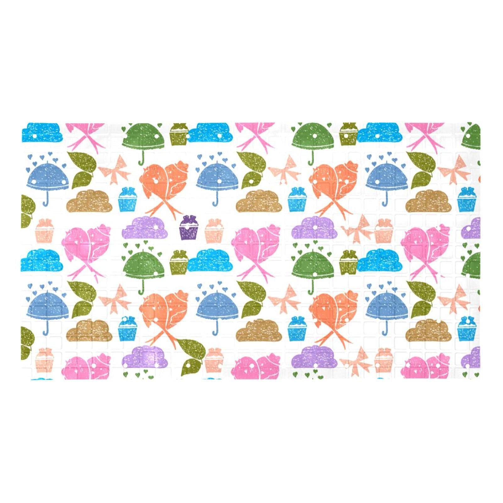 Tapis de bain antidérapant Bennigiry 40x70 cm avec ventouses