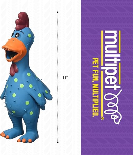 Miniatura 5 de Multipet Globken - Juguete de látex con forma de pollo para perros