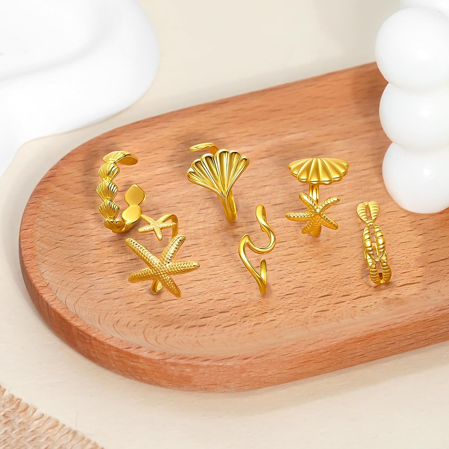 yfstyle 17PCS Knuckle Rings for Women Stainless Steel Rings Set Stackable Finger Rings Silver Knuckle Rings for Women Stackable Rings Sets Adjustable Knuckle Stackable Rings Midi Ring Set for Women - Image 2