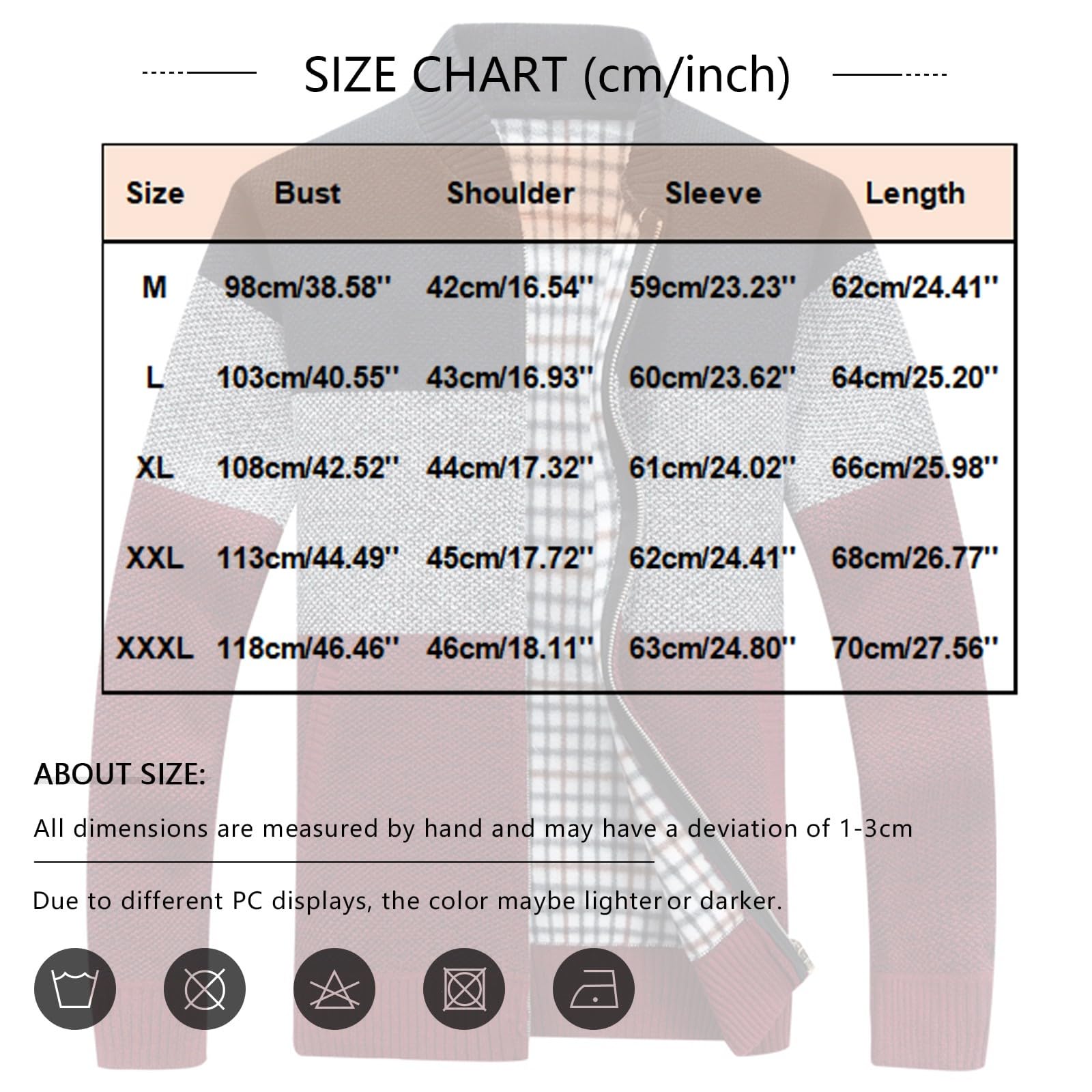 Generisch Trachtenjacke Herren, Strickjacken Langarm Freizeitjacke Sportlich Trachtenjanker Warm Cardigan für Outdoor