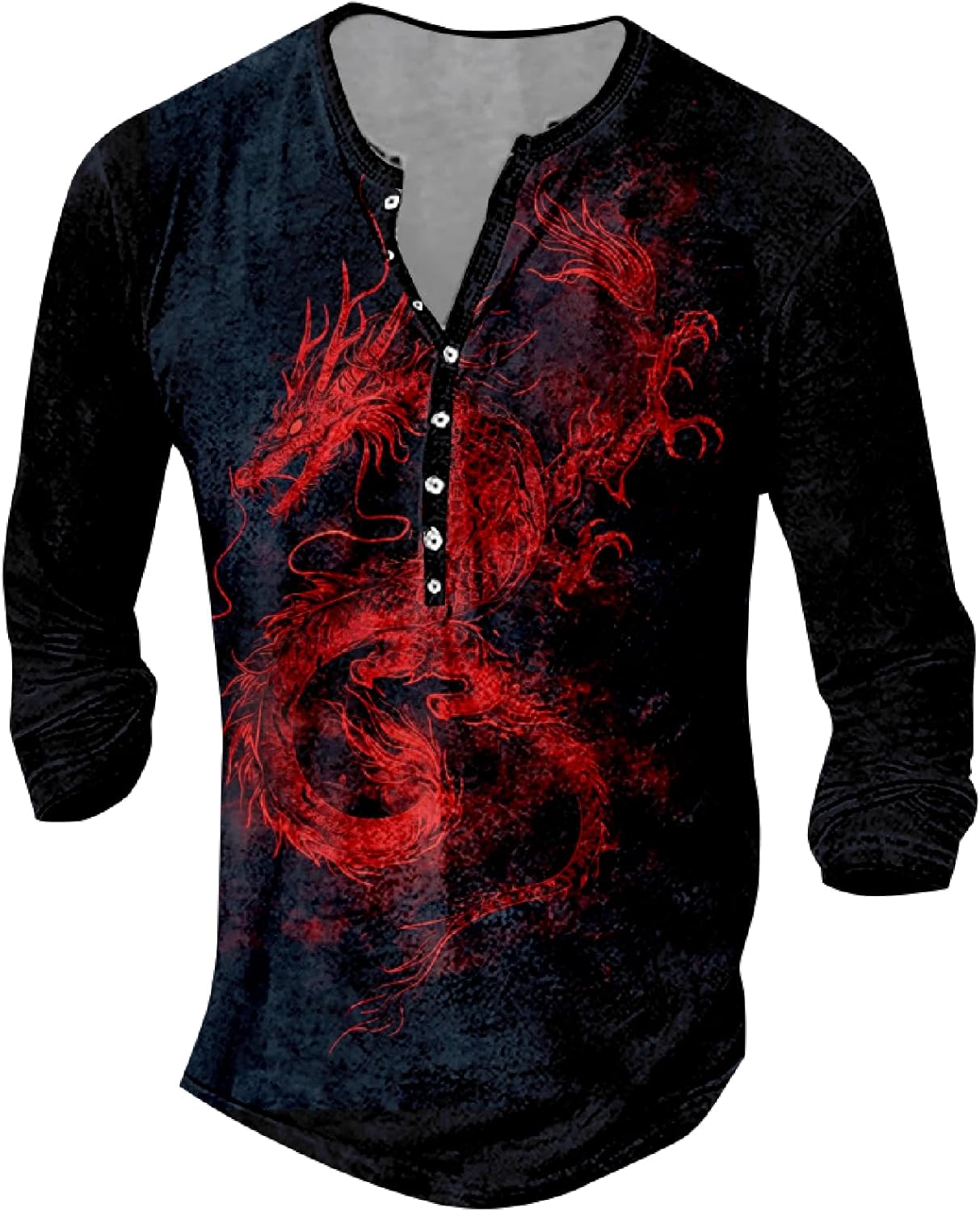 MARSVOVO Long Sleeve T Shirt Men Cross Print Cool Skull Graphic V Neck Casual Us USA Flag American Tops for Men