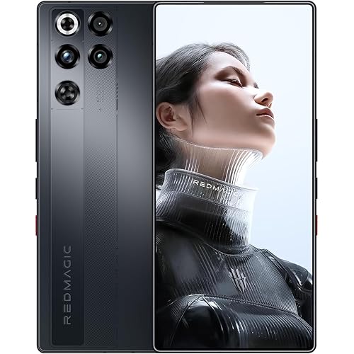 REDMAGIC 11 Pro Gaming Phone, 144Hz 5G Android Smartphone, 12GB RAM + 256GB ROM, Snapdragon 8 Elite Gen 5, 6.85 Inch 1.5K Full Screen Cell Phone, 50MP Camera, 80W Charger, Black