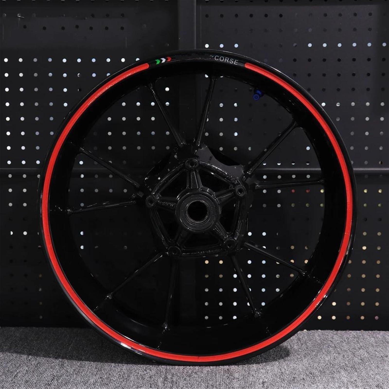 Motorcycle Wheel Sticker Racing Rim Stripe Decal Decoration for Ducati 821 795 796 797 848 959 1199(Style 10)
