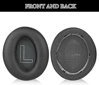 Aiivioll for Anker Soundcore Life Q20/Q20i/Q20+/Q20BT Headphones Earpads Cushion Repair Parts with Protein Skin and Memory Foam(Black)