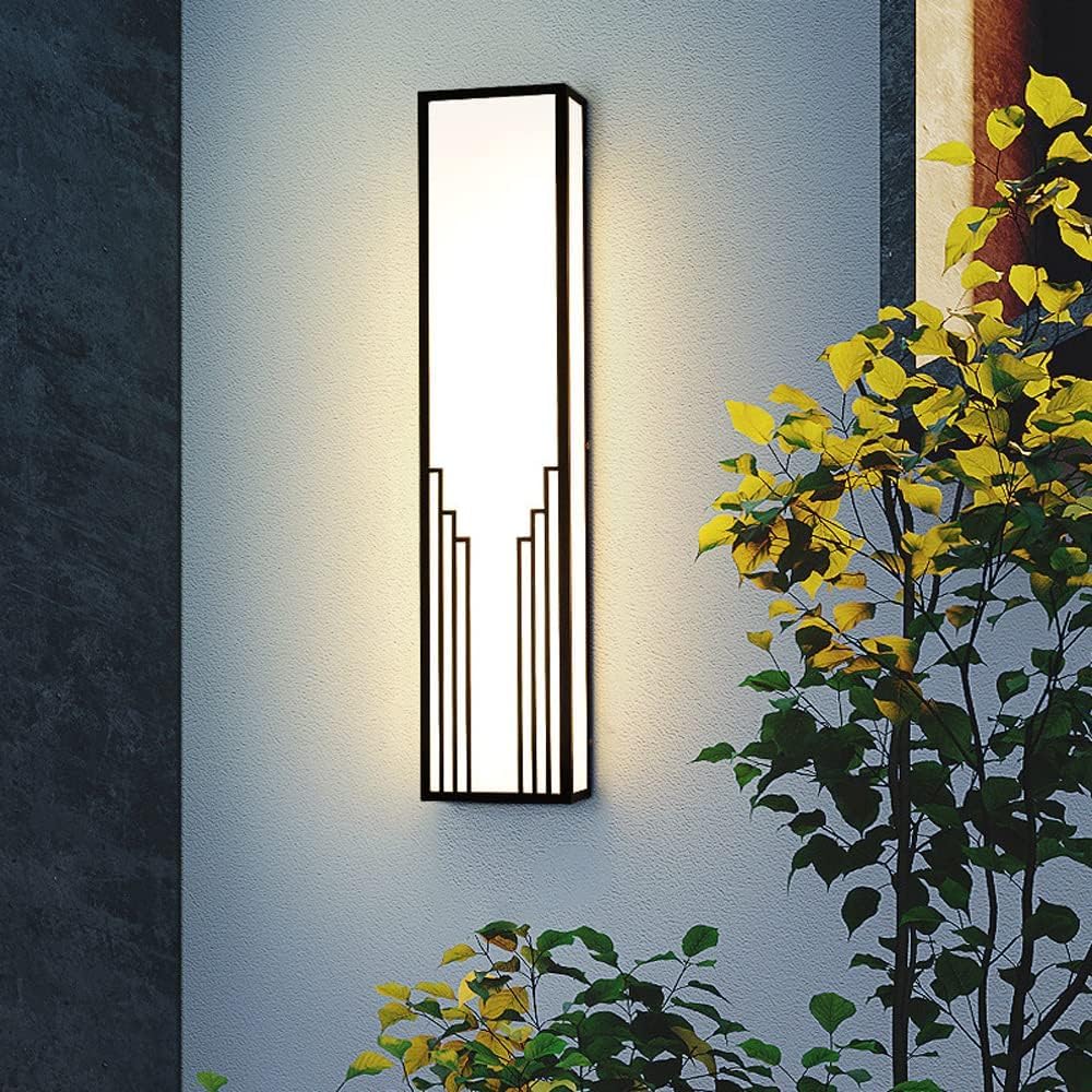 XANAYXWJ Lampade da Parete per Esterni Lampada Lunga Impermeabile Lampada da corridoio in Acciaio Inossidabile Nuovo apparecchio di Illuminazione Montato su Arte Creativa in Stile Cinese per Applique