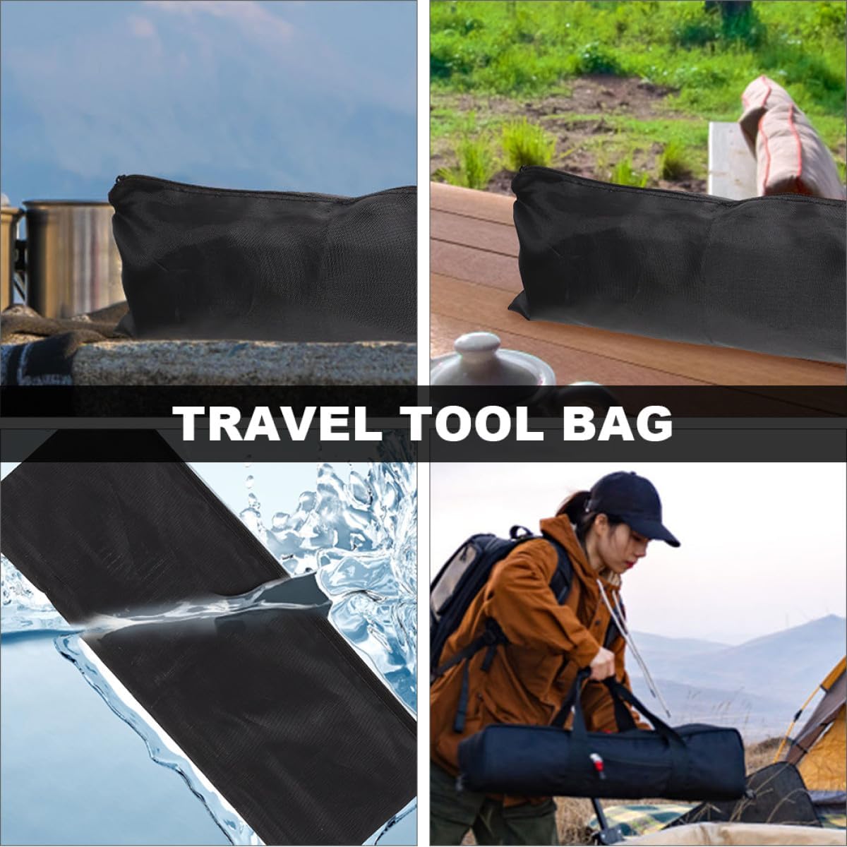 Levemolo Waterproof Bbq Tool Bags with Zipper, 3pcs Outdoor Grilling Utensil Storage Containers for Camping and Travel image 5
