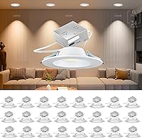 Vista 23 de Lightdot - Paquete de 6 luces LED empotrables con rótula de 6 pulgadas, ajustable 360°+90°, temperatura de color de 3CCT seleccionable y regulable