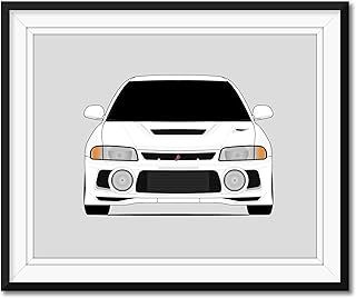 Mitsubishi Lancer Evolution IV CN9A (1996-1998) Inspired Poster Print Wall Art Decor Handmade EVO IV Evo 4 (Unframed)