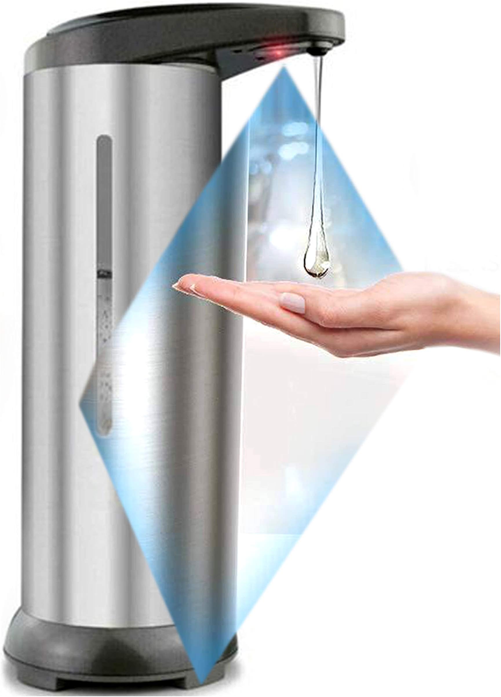 280ml Stainless Steel Automatic Touch Less Liquid Soap Sanitizer ...