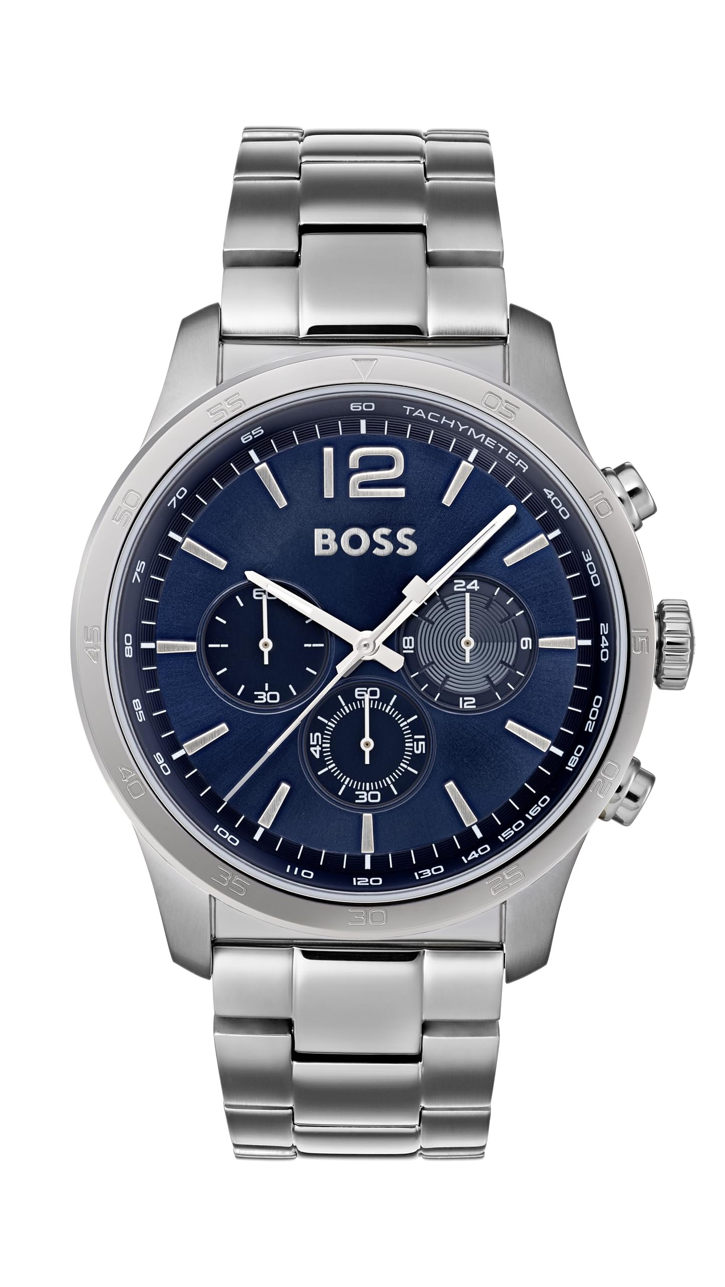 BOSSChronograph Quartz Watch Men With Silver Stainless Steel Bracelet - 1513527