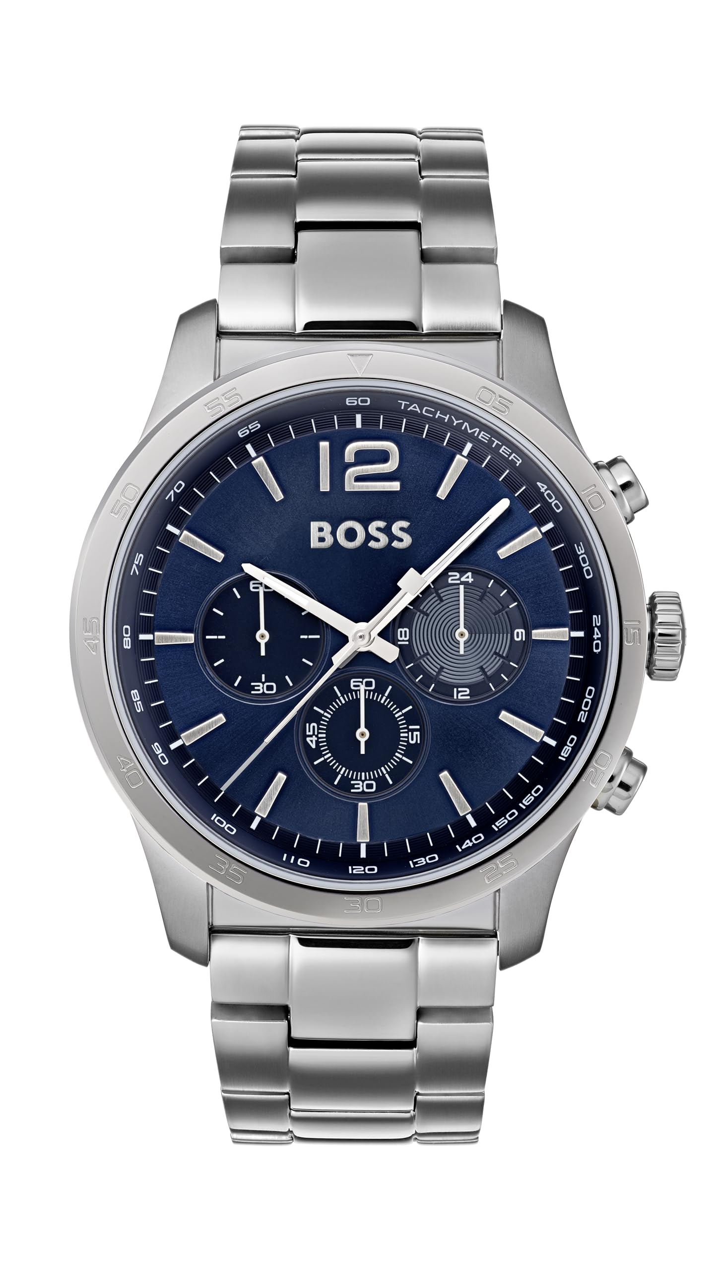 BOSSChronograph Quartz Watch for Men with Silver Stainless Steel Bracelet - 1513527