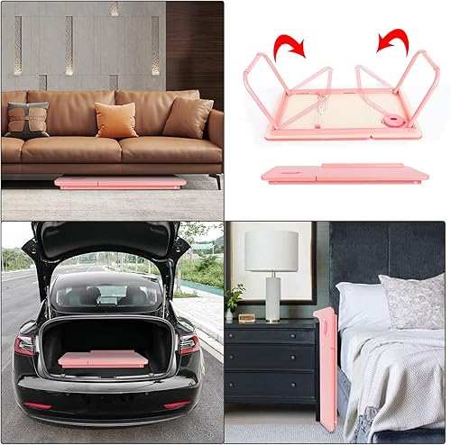 Miniatura 7 de Escritorio portátil para cama, sofá, escritorio portátil para laptop, mesa de cama para laptop, soporte plegable para computadora portátil,