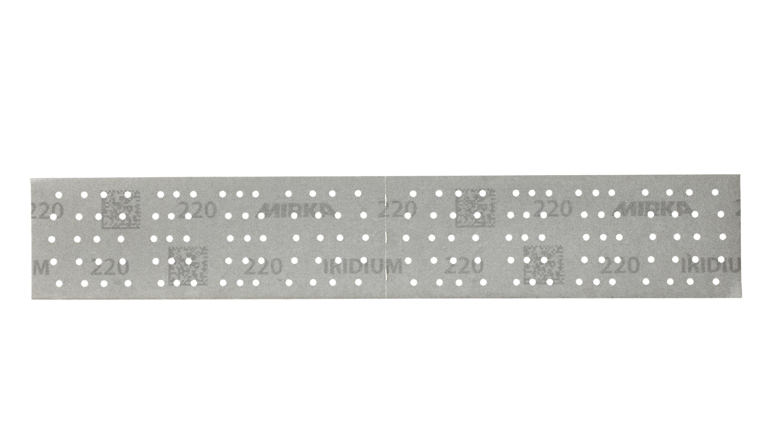 Mirka carta abrasiva Iridium 70x400mm grana 140 a strappo perforata | Premium carta abrasiva Mirka a strappo grana 220 perforata ideale per levigatura vernice stucco legno acciaio minerali