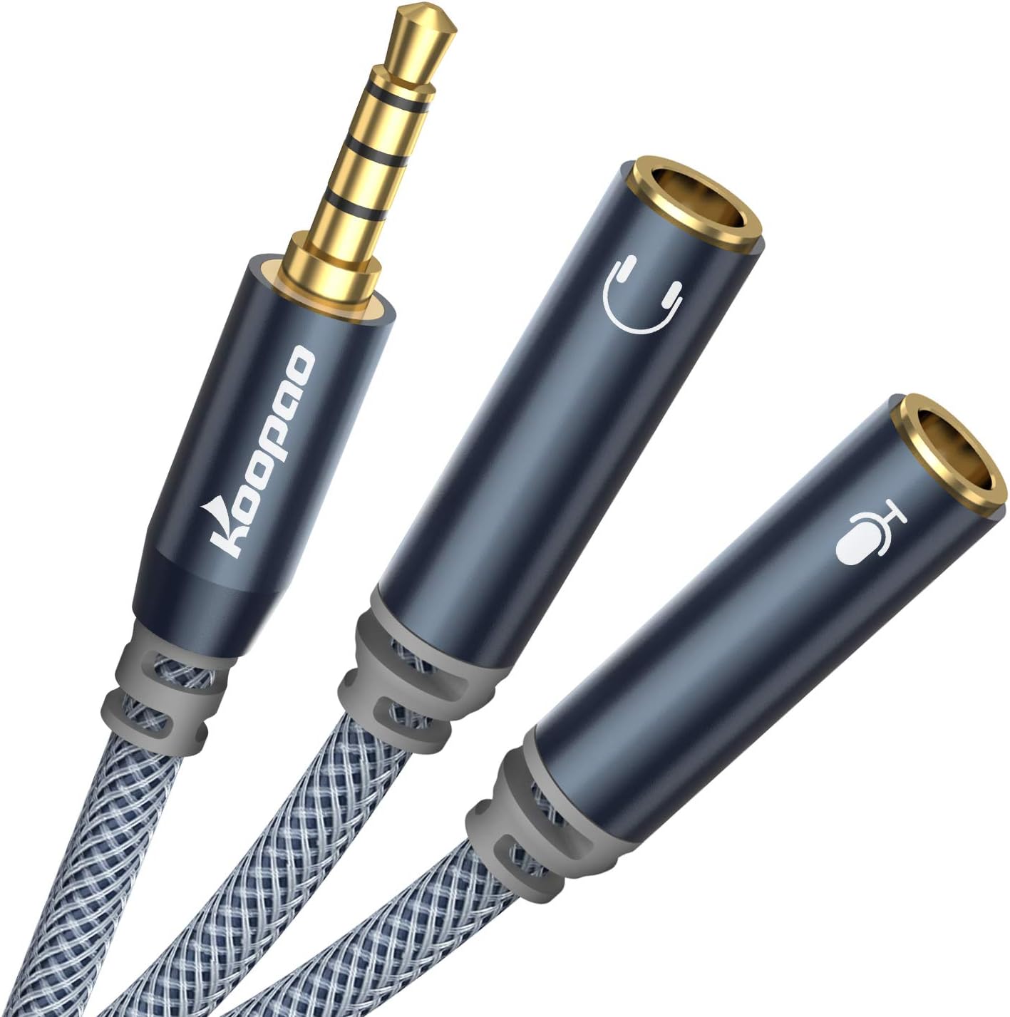 3.5mm Combo Audio Adapter, Headset Splitter Separate Headphones and Mic