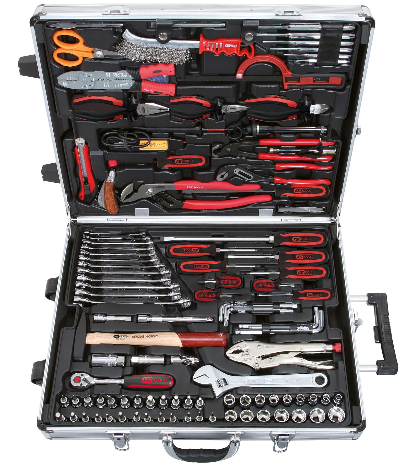 KS Tools 918.0772 3/8" CHROMEplus Universal-Werkzeug-Satz, 172-tlg. | 172 Teile, Flank Traction