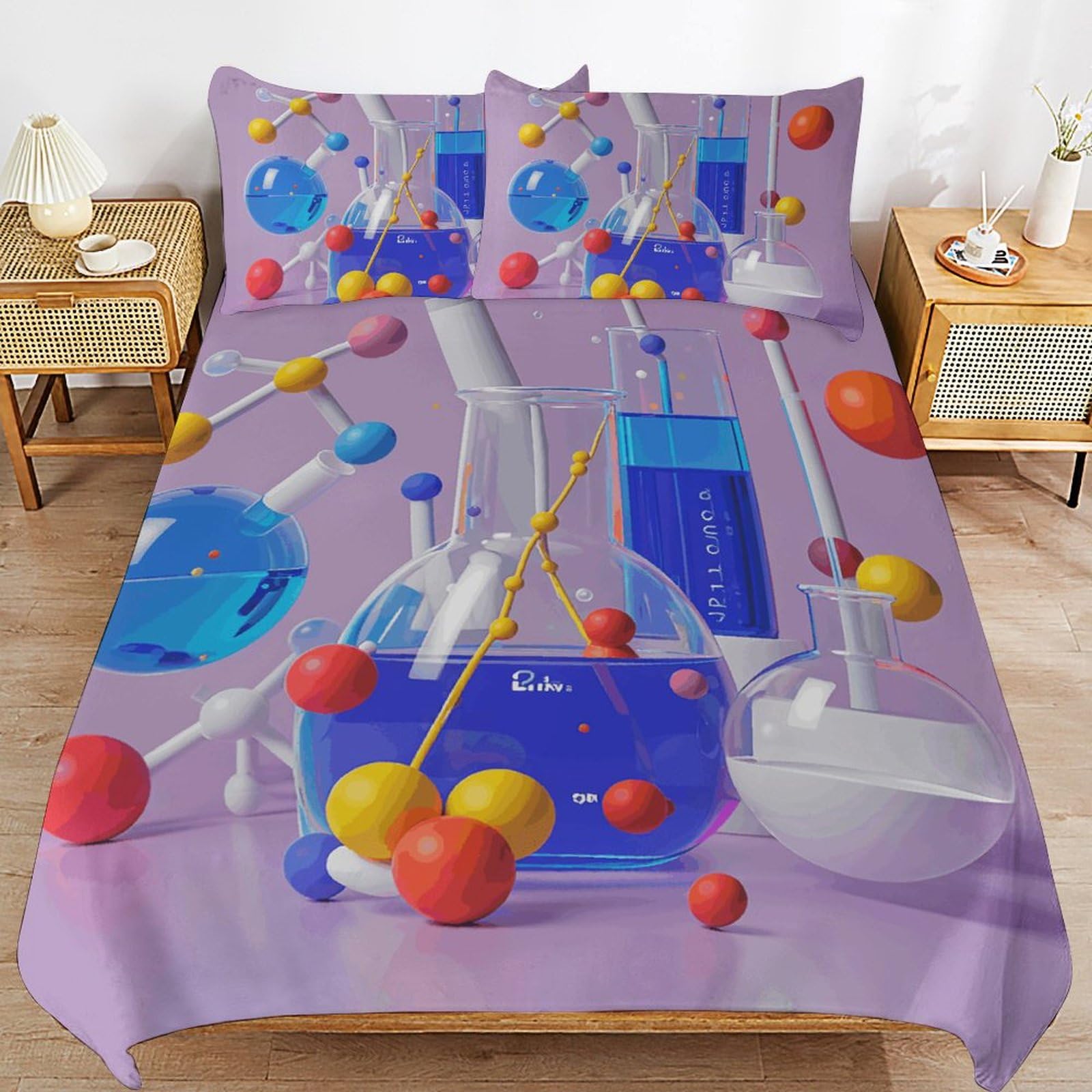 Parure de lit douce finies les nuits trop chaudes ou froides avec ce couvre-lit toutes saisons