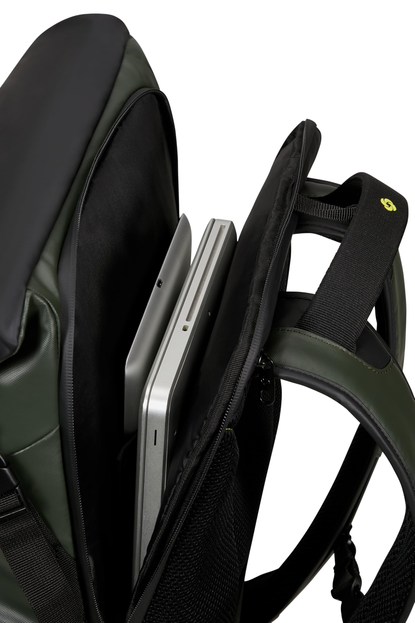 Samsonite Paradiver Light - Sac à Dos Ordinateur Extensible Rolltop 17,3 pouces, 49 cm, 25/35 L, Vert (Jungle Green)