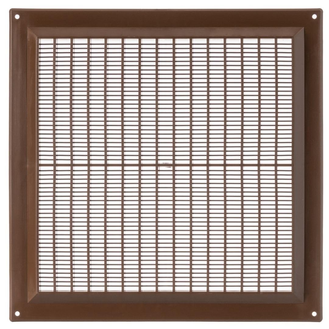 Lirast Brown 250X250mm / 10X10 Inch Plastic Ventilation Grille - Air Vent Cover