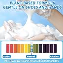JICOOT Shoe Cleaner Kit, 200ML White Shoe Cleaner with Brush and Towel, Shoe Cleaner Sneakers Kit Removes Dirt and Stain, Sneaker Cleaning kit for Suede, Leather, Knit, Boots, Canvas, Fabric gallery image