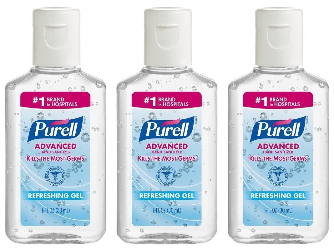 PurellAdvanced Hand Sanitizer Refreshing Gel 1 Fl Oz 3 Count Multi