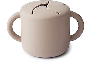 Mushie Silicone Snack Cup: The Perfect On-the-Go Snack Container for Toddlers