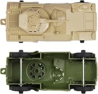 Vista 3 de TimMee Recon Patrol Coches blindados OD Verde y Bronceado Ejército Plástico Hombres Scout Vehículos