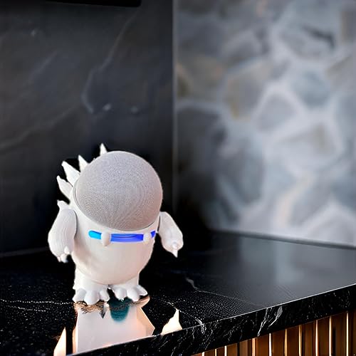 Miniatura 9 de Splin Soporte de mesa compatible con Amazon Alexa Smart Speaker Echo Dot (4ª y 5ª generación) y Apple HomePod Mini, estilo Echosaurus (negro)