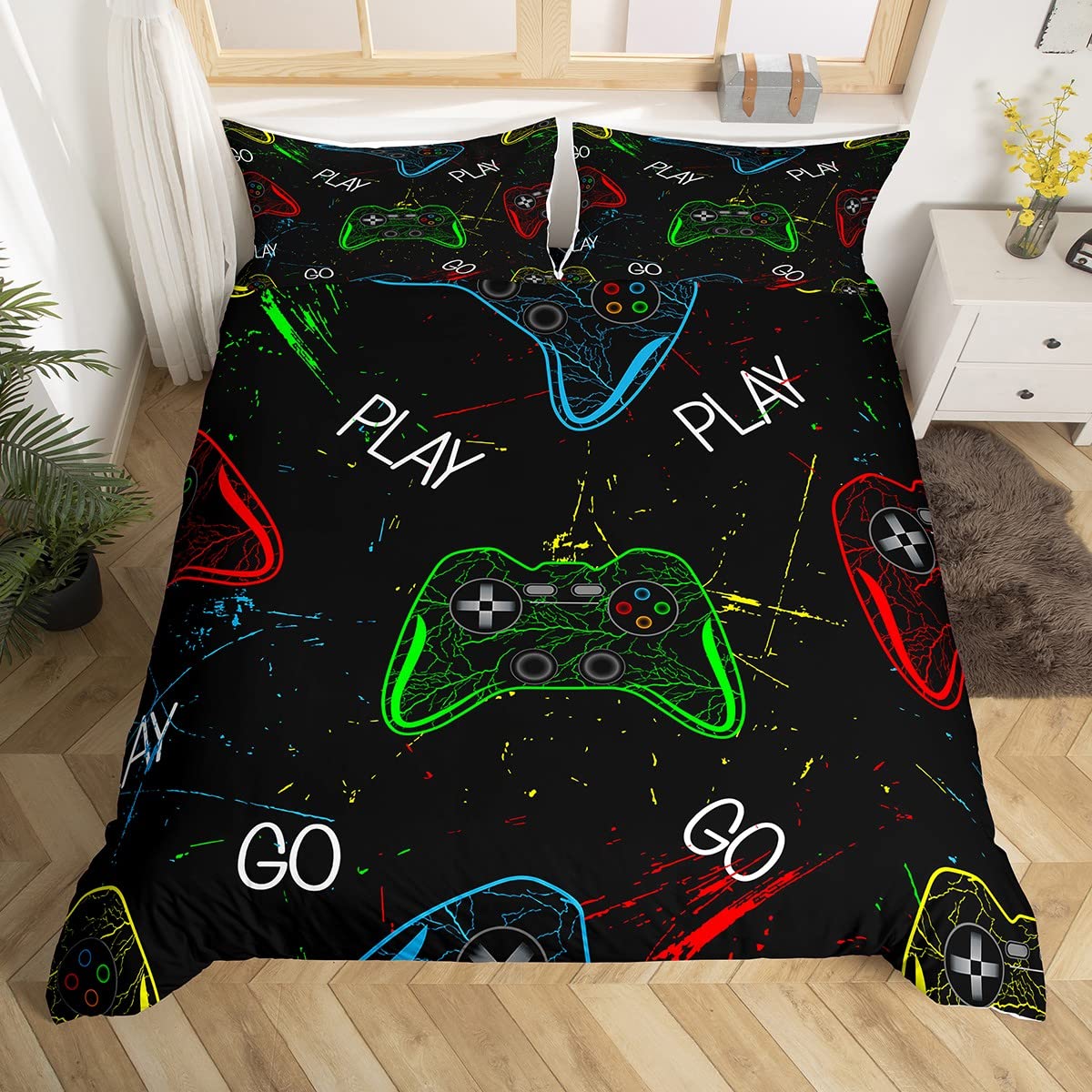 Parure de lit gamer pour créer une chambre ado moderne