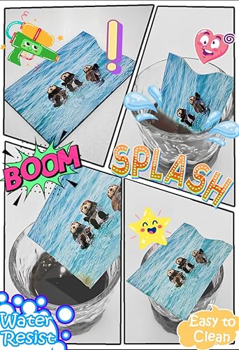 Miniatura 6 de 8 fundas de bloqueo RFID, soporte y protector antirrobo, fácil de reconocer, diferentes diseños, tortuga marina, martín pescador, elefante, mono,