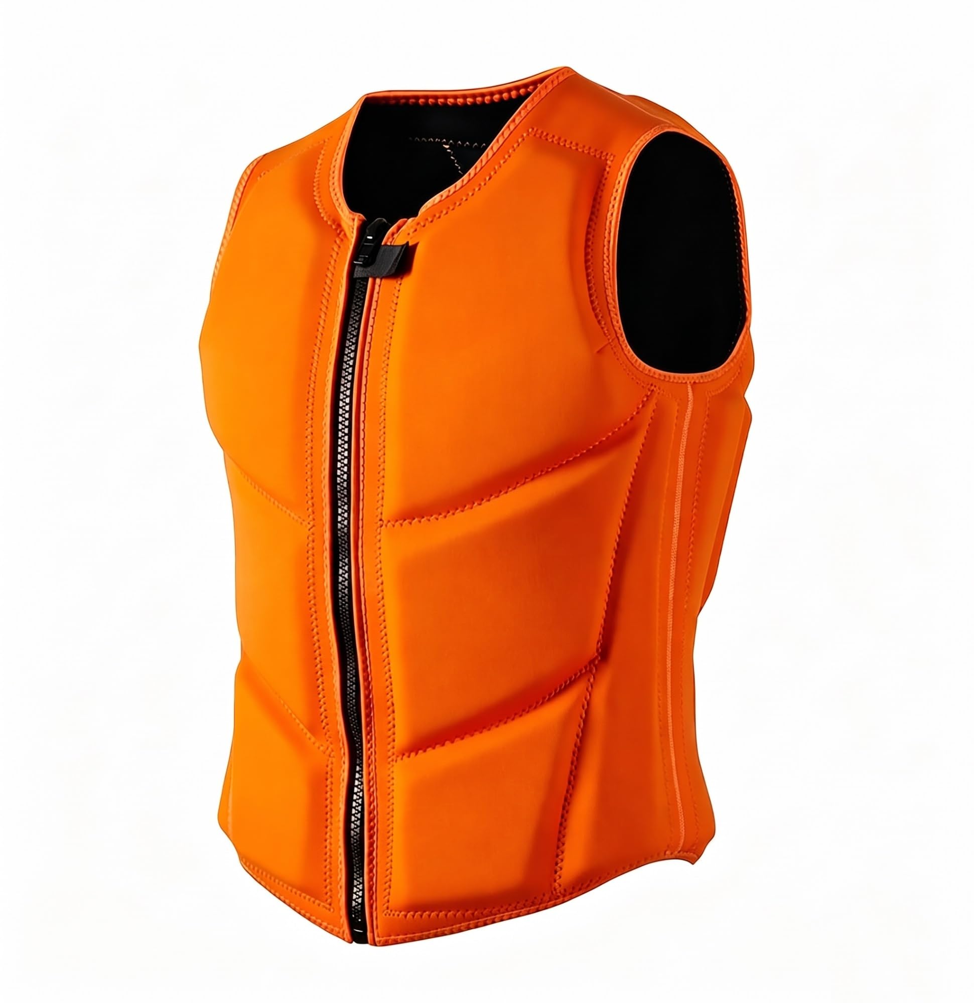 Chaleco de Natación para Adultos y Niños, Chaqueta de Flotación de Neopreno de Alta Flotabilidad, Equipo de Snórkel con Cremallera Frontal para Kayak, Paddle Surf y Surf