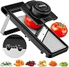 Fullstar Stainless Steel Mandoline - Adjustable Thickness (1-4 mm) - Vegetable Slicer with Julienne Blade for Potatoes, Fruits, Vegetables and Cheese, Food Prep Cutter for Easy Meal Prep (2-in-1)