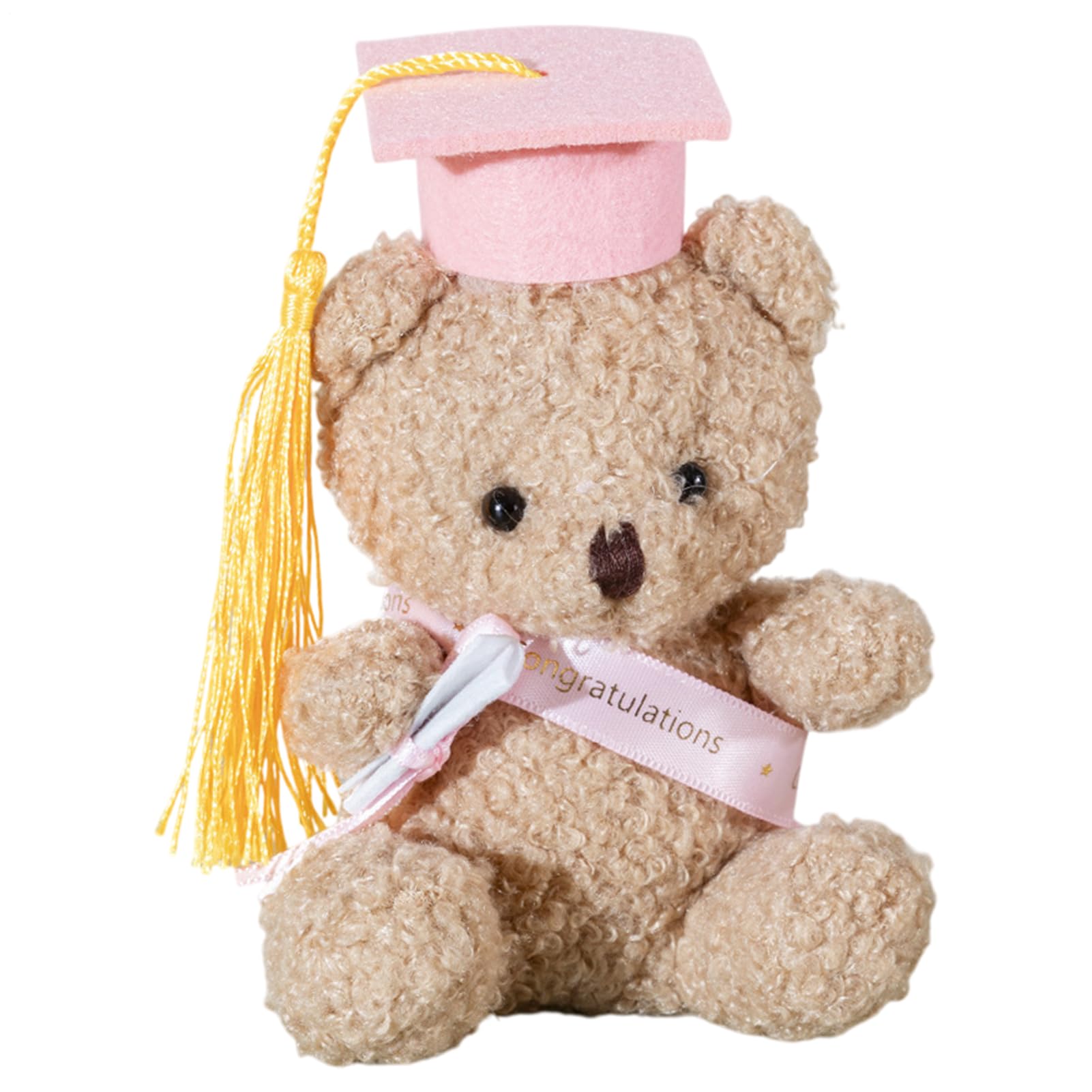 Graduation Ted-dy Bear 2025 - Graduation Bear Gift Plush | 5.1 Inch Stuffed Doll With Hat And Diploma | Ted-dy | Souvenir, Animal Desktop Ornament For Kindergarten, Sch
