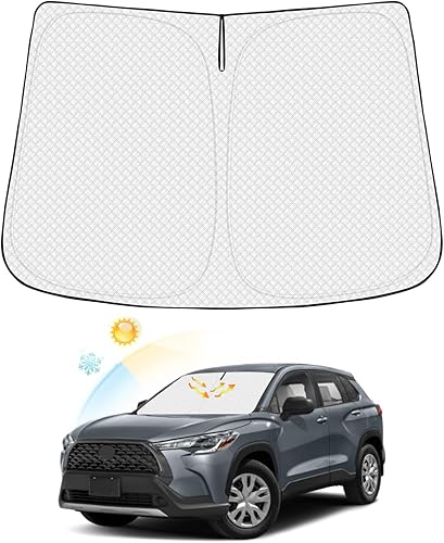 Miniatura 68 de Parasol para parabrisas para Ford Escape 2020-2025 2026, accesorios gruesos de 6 capas plegables para ventana delantera, protector de visera solar