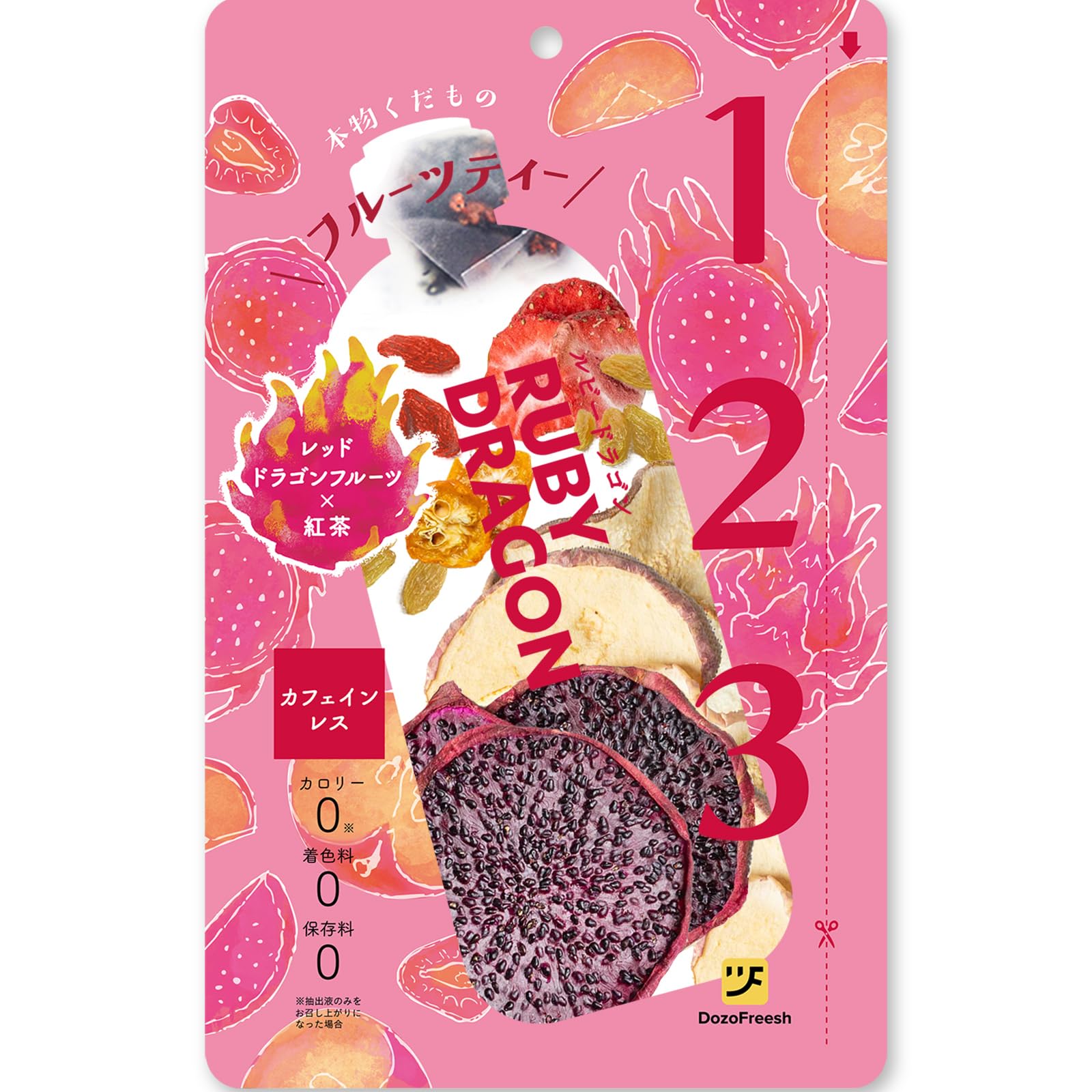 Amazon | DozoFreesh フルーツティー 紅茶 ドライフルーツティー 7種の
