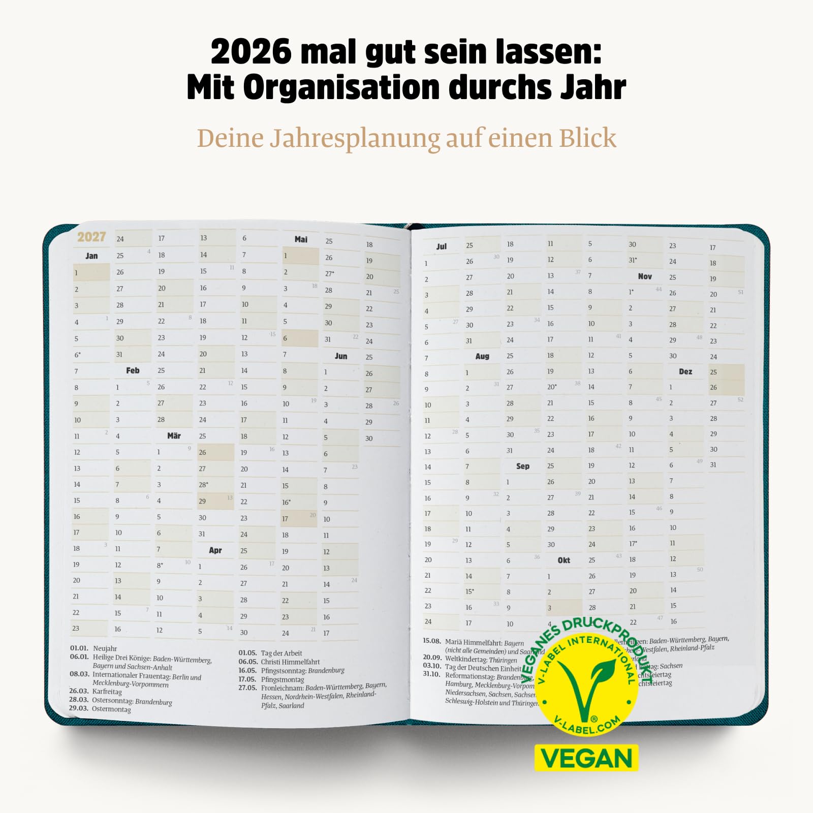 Ein guter Plan Mini 2027: Kleiner Kalender für große Zufriedenheit