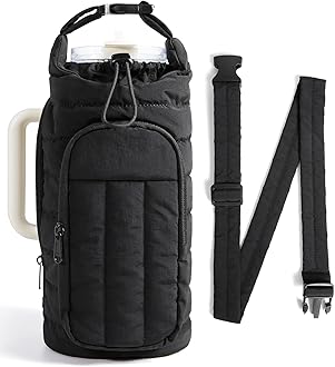 Water Bottle Holder Bag with Strap, 40/32 oz Crossbody Bag Gym Accessories, Sling Purses for Women